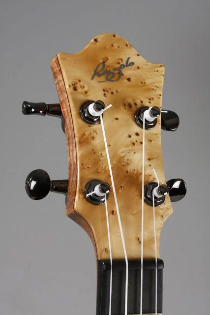 Huon pine headstock by Gary Rizzolo